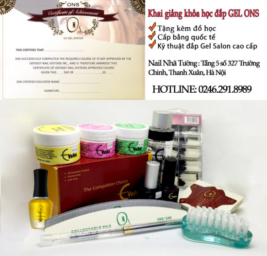 Khóa học nail đắp gel cấp bằng quốc tế Khóa học nail đắp gel cấp bằng quốc tế