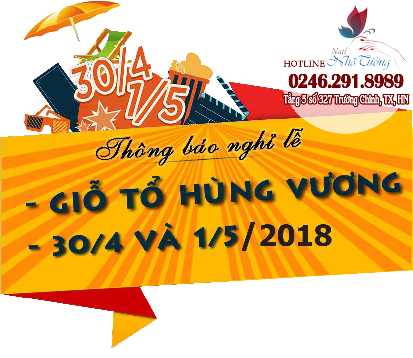 Thông báo lịch nghỉ lễ giỗ tổ Hùng Vương, 30/4 – 1/5