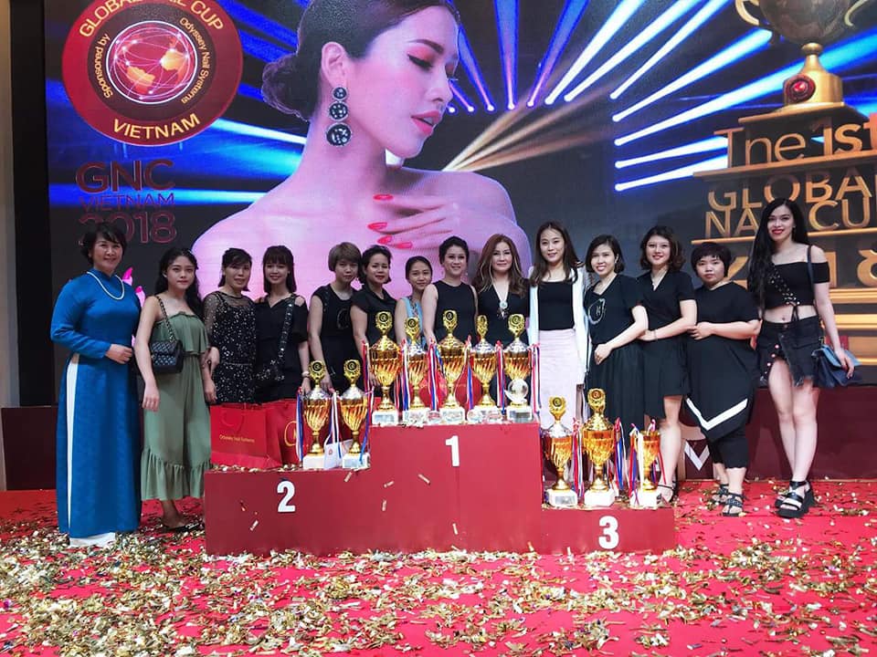 Thành tích đạt được của học viên Nail Nhã Tường- Global Nail Cup 2018