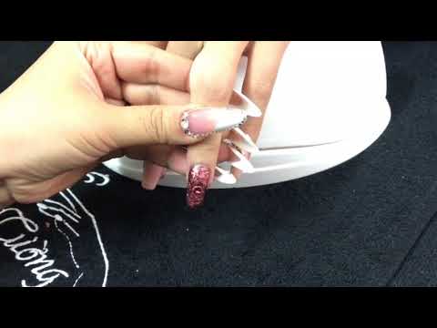 Hướng dẫn đắp móng bột hoa ẩn