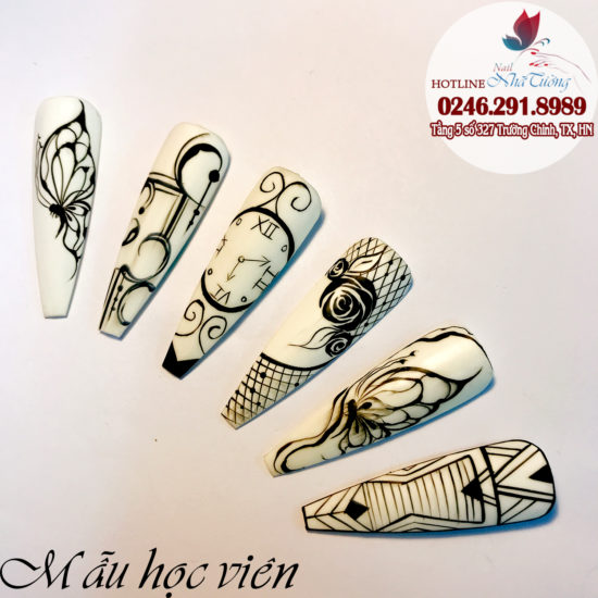 Mẫu học viên thực hành vẽ gel