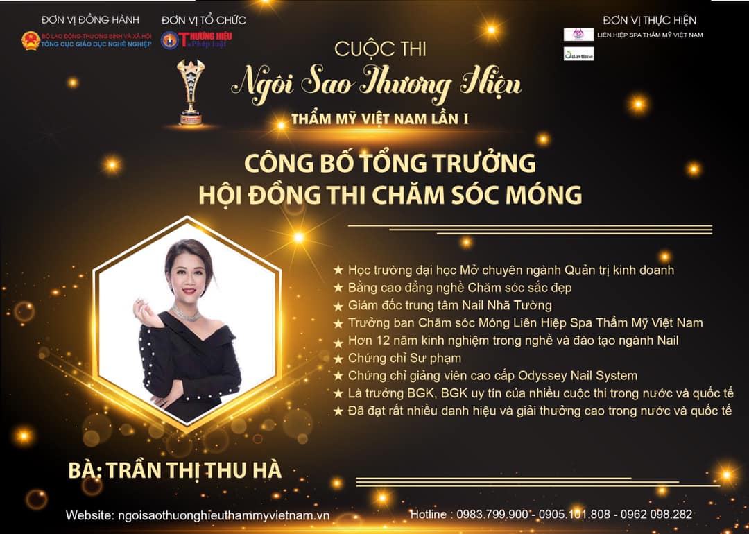 Nail Nhã Tường tham dự cuộc thi Ngôi Sao Thương Hiệu