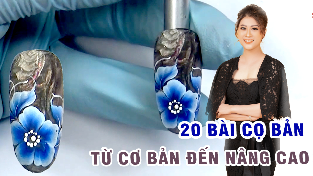 Vẽ cọ bản cơ bản bài 2 : Vẽ hoa cọ bản 5 cánh nhô