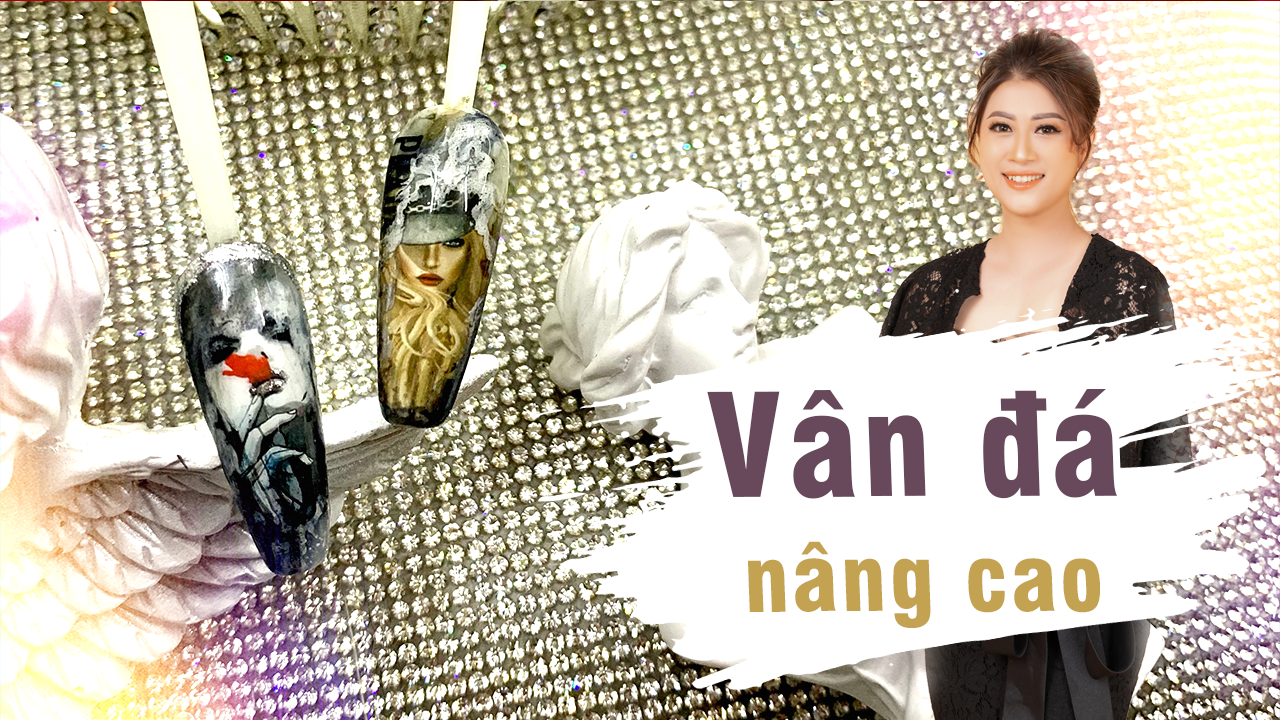 Tạo vân đá trên móng bằng loang cồn bài 12