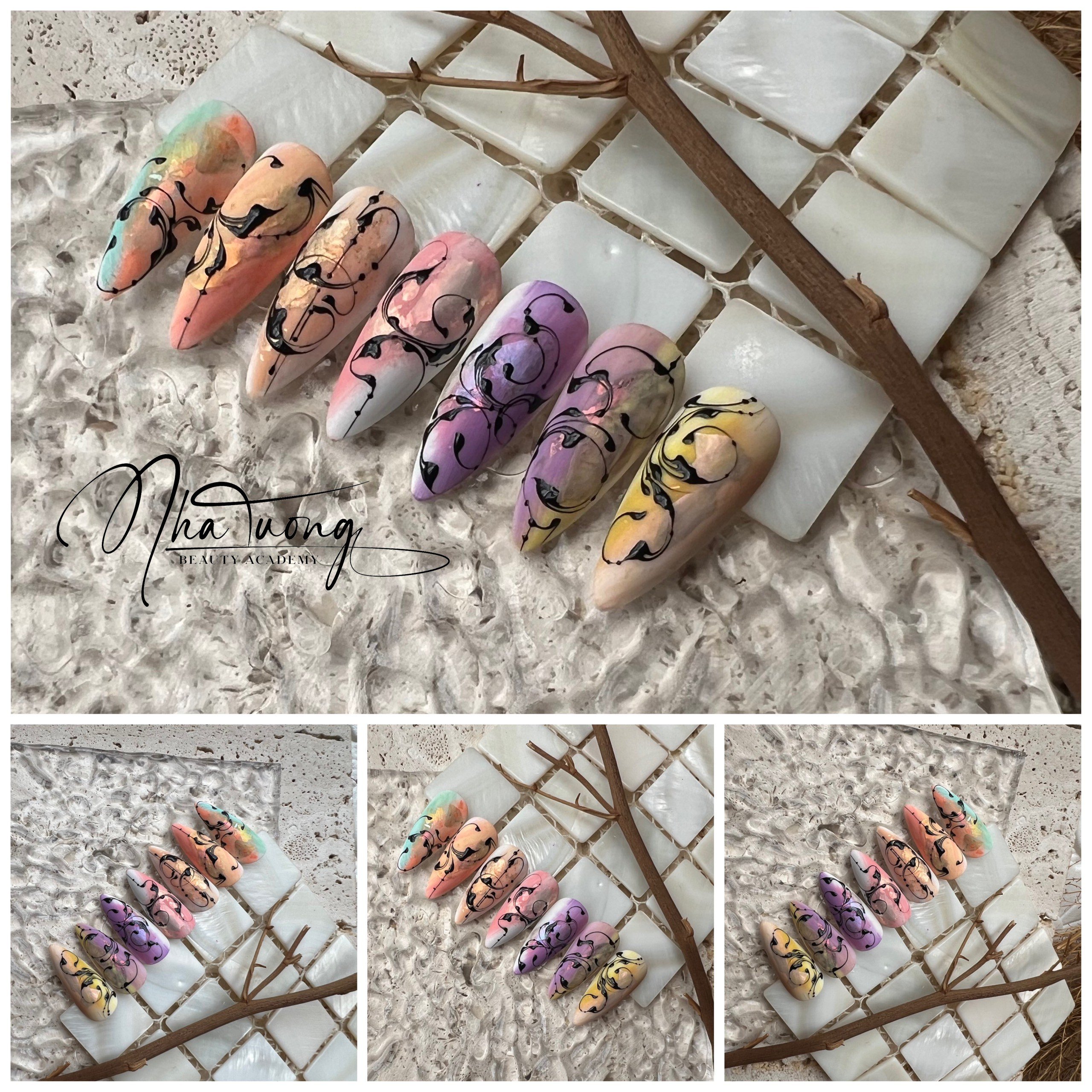 Cách tạo nên một bộ nail art đẹp mắt Cách tạo nên một bộ nail art đẹp mắt