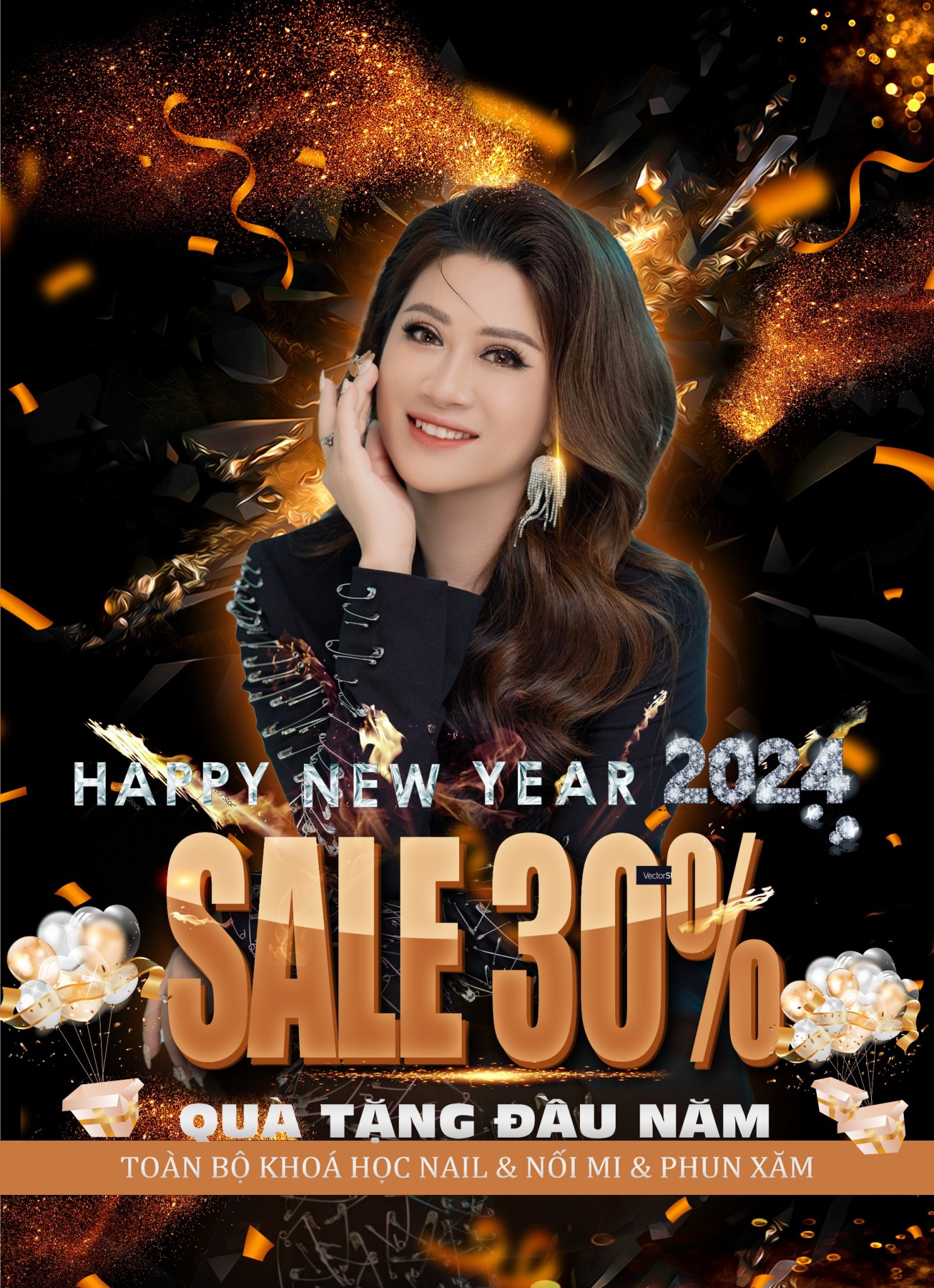 Khuyến mãi khóa học nail chào mừng năm mới 2024
